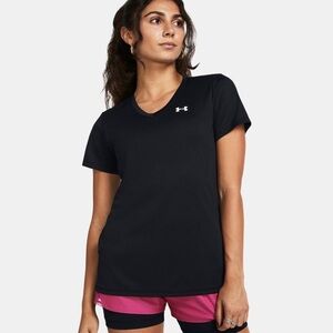 UNDER ARMOUR Women’s V-Neck HeatGear Tee, Size M, EUC
